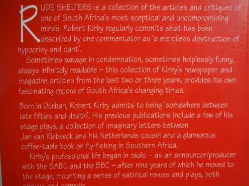 Rude Shelters - A Robert Kirby Reader for Mature Cynics - Paperback