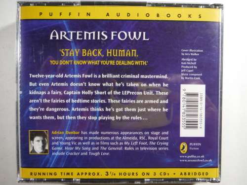 Artemis Fowl - Eoin Colfer - Audiobook on 3 CDs