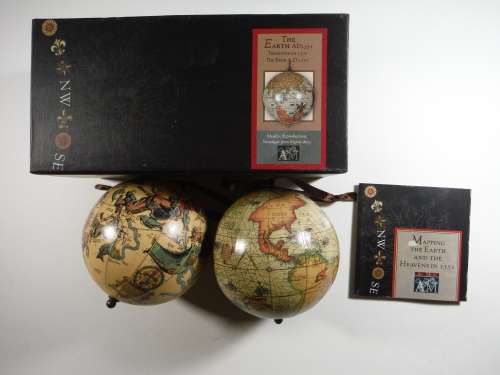 The Earth and Heavens Decor Mini Globes in Presentation Box