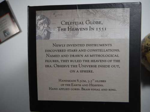 The Earth and Heavens Decor Mini Globes in Presentation Box