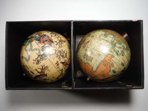 The Earth and Heavens Decor Mini Globes in Presentation Box