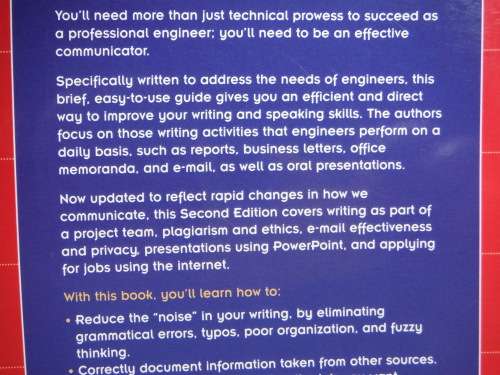 A Guide to Writing as an Engineer - David Beer - Second Edition