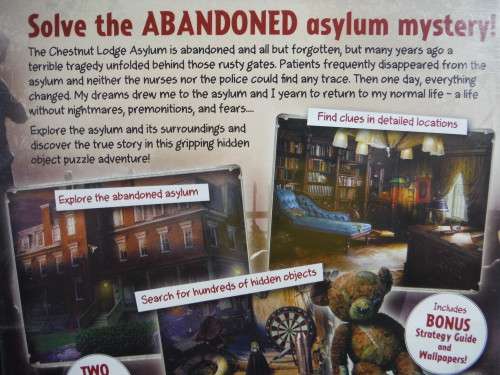 Abandoned : Chestnut Lodge Asylum - Hidden Object Game - PC CD-ROM