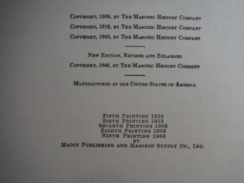 Mackey`s Revised Encyclopedia of Freemasonry - Complete 3 Volume Set - 1966