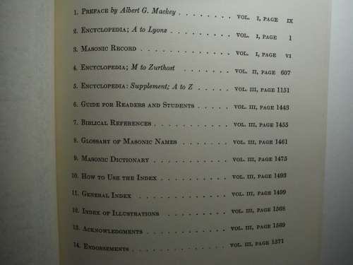 Mackey`s Revised Encyclopedia of Freemasonry - Complete 3 Volume Set - 1966