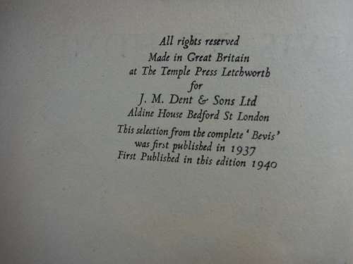 Bevis at Home - Hardcover - Richard Jefferies - 1940