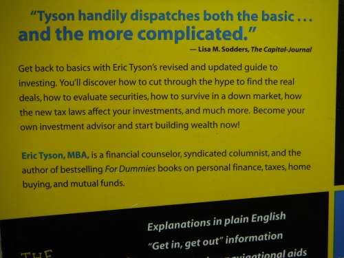 Investing for Dummies : 3rd Edition - Eric Tyson, MBA