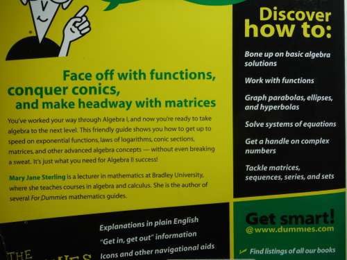 Algebra II for Dummies - Mary Jane Sterling