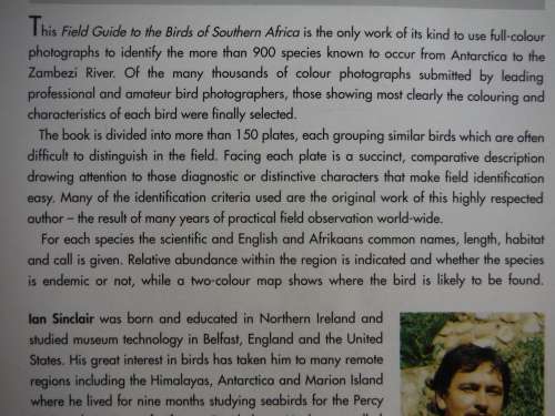 Ian Sinclair`s Field Guide to the Birds of Southern Africa