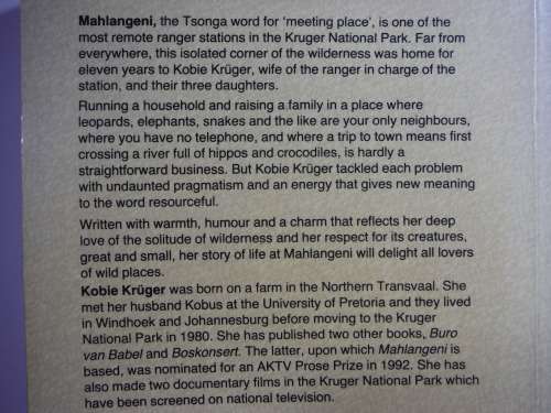 Mahlangeni : Stories of a Game Ranger`s Family - Paperback - Kobie Kruger