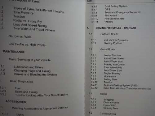 4 x 4 Driver Training Manual - Association of All Wheel Drive Clubs of Southern Africa