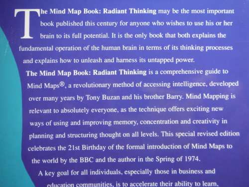 The Mindmap Book - Radiant Thinking - Softcover - Tony Buzan
