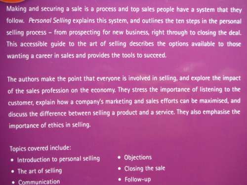 Personal Selling - MC Cant and CH van Heerden