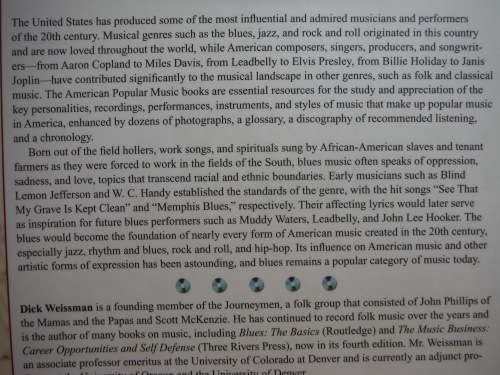 American Popular Music : Blues - Dick Weissman