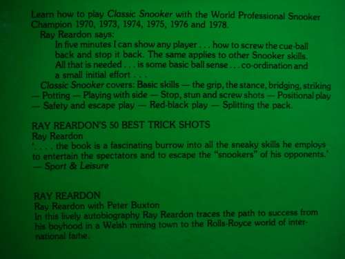 Classic Snooker - Ray Reardon