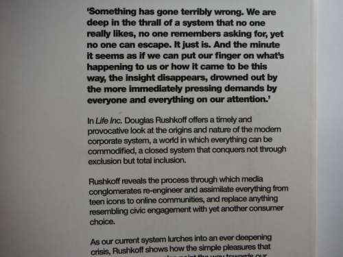 Life Inc. : How the World Became a Corporation, And How to Take it Back - Douglas Rushkoff