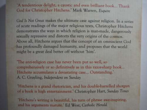 God is Not Great - Christopher Hitchens