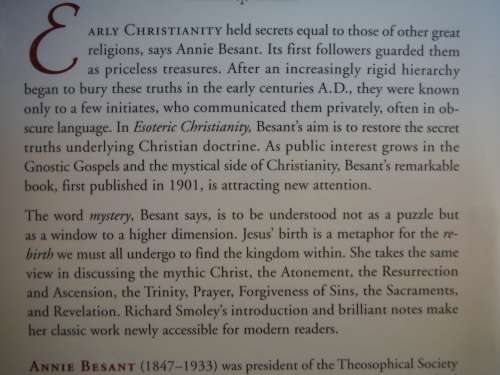 Esoteric Christianity - Annie Besant