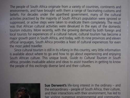 Guide to Cultural Tourism in South Africa - Softcover - Sue Derwent