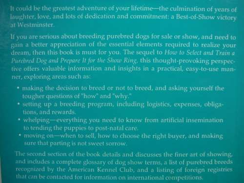 Breeding and Showing Purebred Dogs - Robert B. Freeman