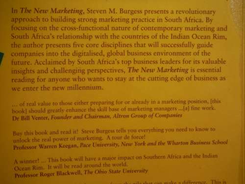The New Marketing - Paperback - Steven M. Burgess - 1998