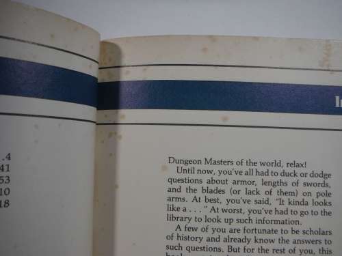 Advanced Dungeons and Dragons 2nd Edition : Dungeon Master`s Guide - Arms and Equipment Guide