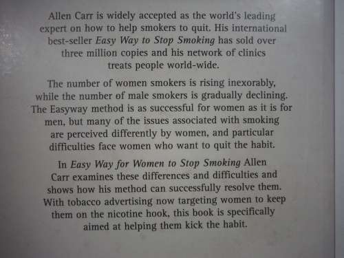 Allen Carr`s Easy Way for Women to Stop Smoking
