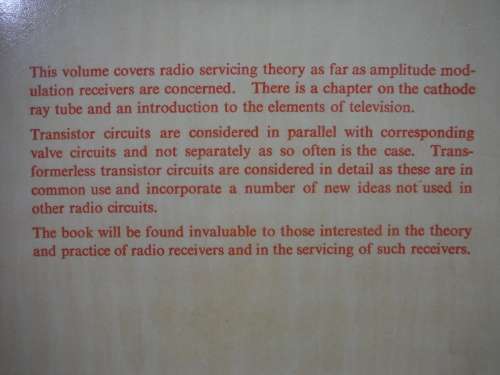 Radio Servicing Vol. 2 - Intermediate Radio Theory - G.N. Patchett - 1972