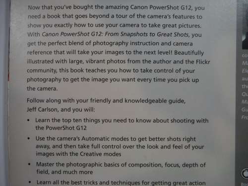 Canon PowerShot G12 : From Snapshots to Great Shots - Jeff Carlson