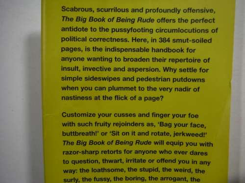 The Big Book of Being Rude : 7000 Slang Insults