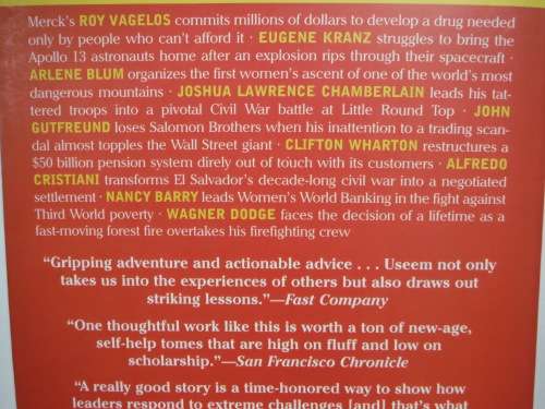 The Leadership Moment : Nine True Stories of Triumph and Disaster - Michael Useem