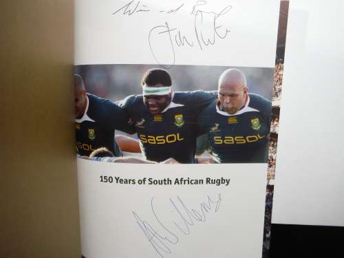 150 Years of South African Rugby - Hardcover - Wim van der Berg - Signed Copy