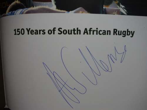 150 Years of South African Rugby - Hardcover - Wim van der Berg - Signed Copy