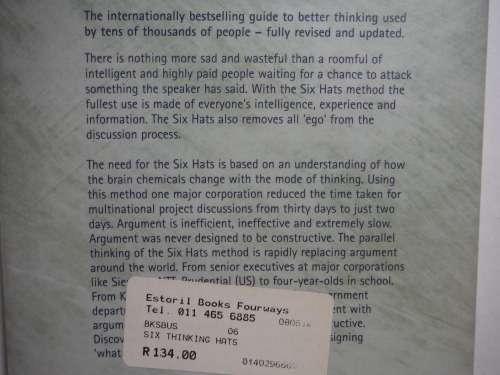 Six Thinking Hats - Edward de Bono