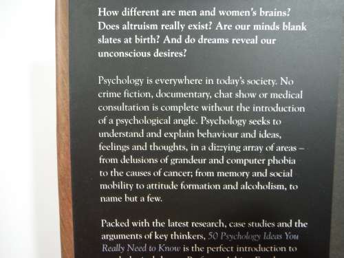50 Psychology Ideas You Really Need to Know - Hardcover - Adrian Furnham