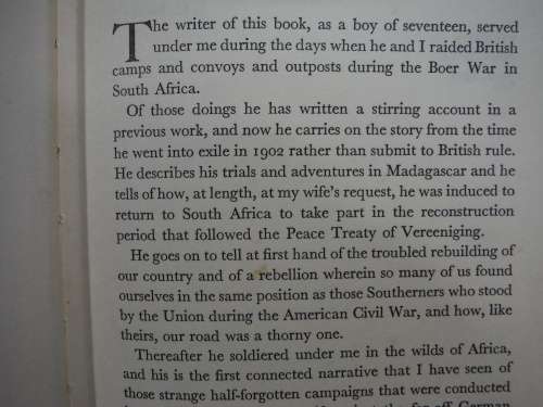 Trekking On - Hardcover - Deneys Reitz - 1936 Edition