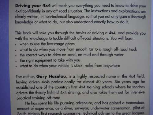 Driving Your 4X4 - Gary Haselau