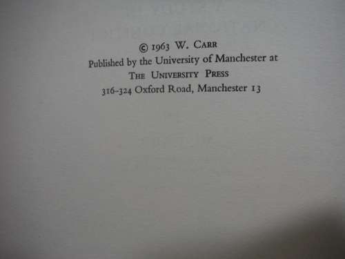 Schleswig-Holstein 1815-48 : A Study in National Conflict - W.Carr 1963