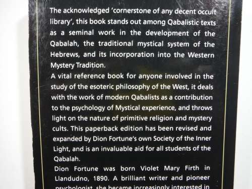 The Mystical Qabalah - Paperback - Dion Fortune - 1987 Edition