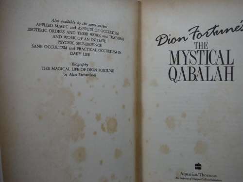 The Mystical Qabalah - Paperback - Dion Fortune - 1987 Edition