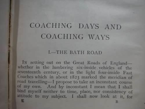 Coaching Days and Coaching Ways - Hardcover - W. Outram Tristram - 1906 Edition