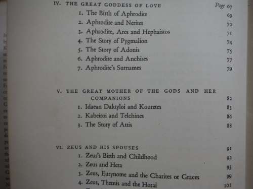 Myth and Man : The Gods of the Greeks - Hardcover - C. Kerenyi - 1951 Edition