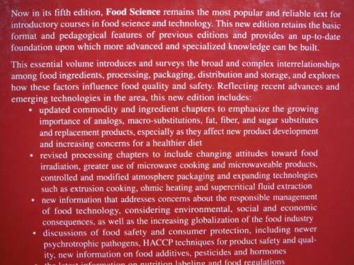 Food Science : Fifth Edition - Norman N. Potter