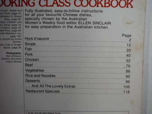 The Australian Women`s Weekly - Chinese Cooking Class Cookbook