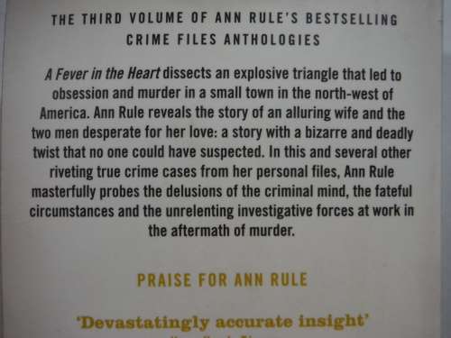 A Fever in the Heart and Other True Cases - Paperback - Ann Rule