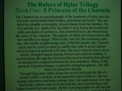 A Princess of the Chameln : Book 1 of The Rulers of Hylor Trilogy - Cherry Wilder