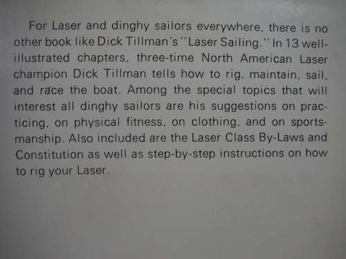 Laser Sailing for Beginners and Experts - Hardcover - Dick Tillman - 1975