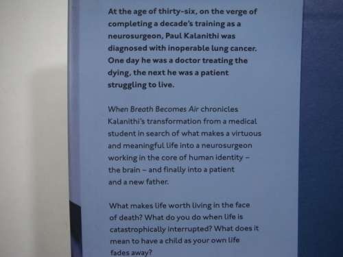 When Breath Becomes Air - Hardcover - Paul Kalanithi