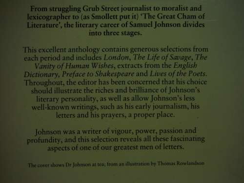 Selected Writings : Samuel Johnson - Paperback