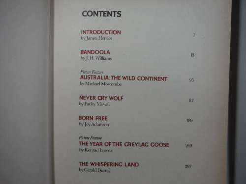 Great Stories of Men and the Animal World : Volume One and Two - Hardcover